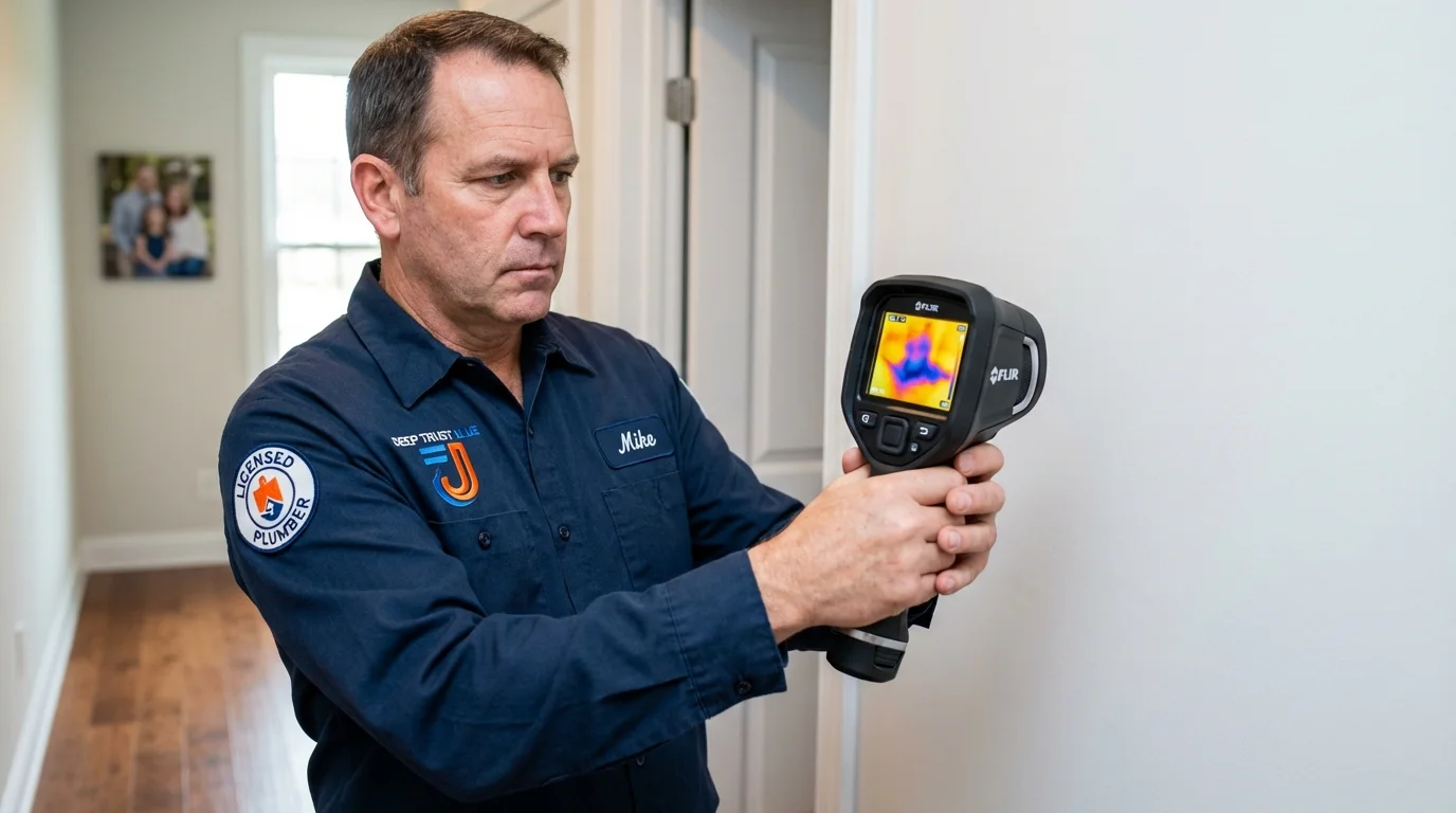 Thermal imaging leak detection by Johns Plumbing LLC in Mountain Iron